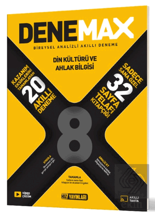 Denemax 8. Sınıf Din Kültürü ve Ahlak Bilgisi 20li Akıllı Deneme