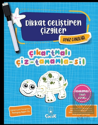 Deniz Canlıları - Dikkat Geliştiren Çizgiler