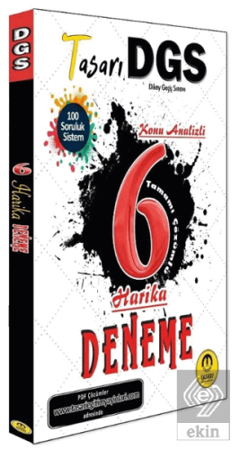 DGS 6 Harika Deneme PDF Çözümlü Tasarı Yayınları