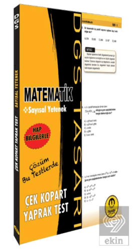 DGS Matematik Yaprak Test Tasarı Yayıncılık