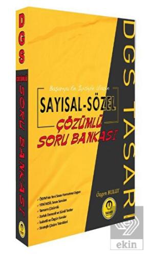 DGS Sayısal Sözel Çözümlü Soru Bankası Tasarı Yayı