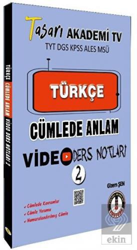 DGS Türkçe Cümlede Anlam Video Ders Notları - 2