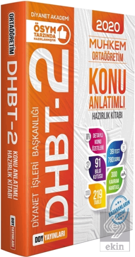 2020 DHBT-2 Muhkem Serisi Ortaöğretim Konu Anlatım