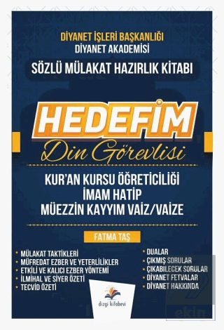 DİB Diyanet İşleri Başkanlığı Hedefim Din Görevlisi Sözlü Mülakat Konu Anlatımı Hazırlık Kitabı