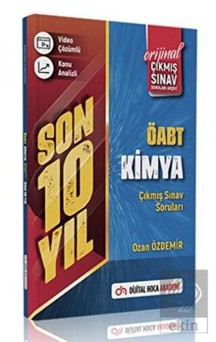 Dijital Hoca 2023 ÖABT Kimya Son 10 Yıl Orijinal Ç