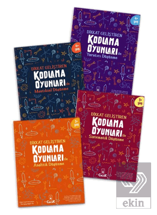 Dikkat Geliştiren Kodlama Oyunları Serisi (4 Kitap