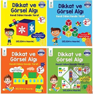 Dikkat ve Görsel Algı Evde Eğitim Seti - 4 Kitap
