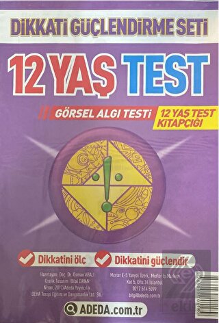 Dikkati Güçlendirme Seti 12 Yaş Test