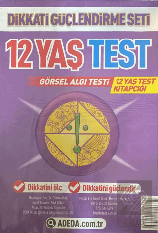 Dikkati Güçlendirme Seti 12 Yaş Test