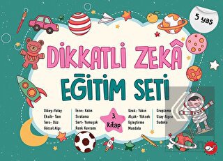 Dikkatli ZekaEğitim Seti 3. Kitap - 5 Yaş