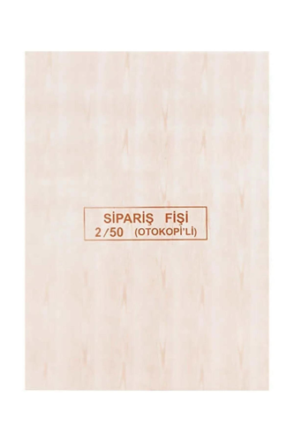 DİLMAN SİPARİŞ FİŞİ 2/50 2N OTOKOPİLİ