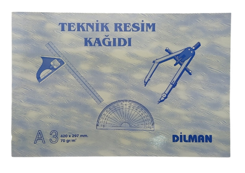 DİLMAN TEKNİK RESİM KAĞIDI  A3  YAN