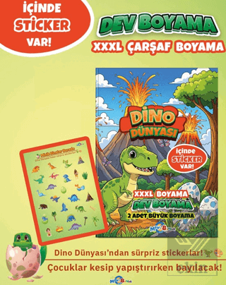 Dino Dünyası (Boyama Kitabı)