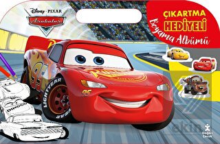 Disney Arabalar Çıkartma Hediyeli Boyama Albümü
