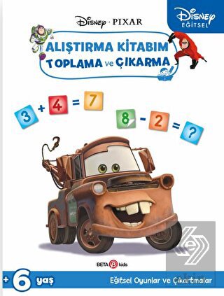 Disney Eğitsel Arabalar Çıkartmalı Alıştırma Kitab