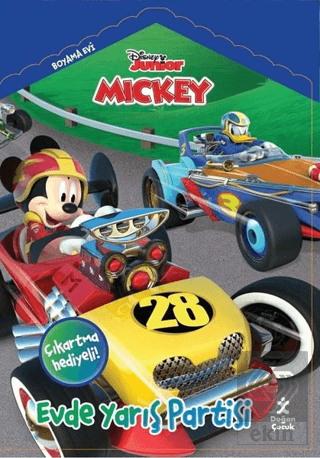 Disney Mickey Boyama Evi Evde Yarış Partisi