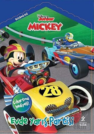 Disney Mickey Boyama Evi Evde Yarış Partisi