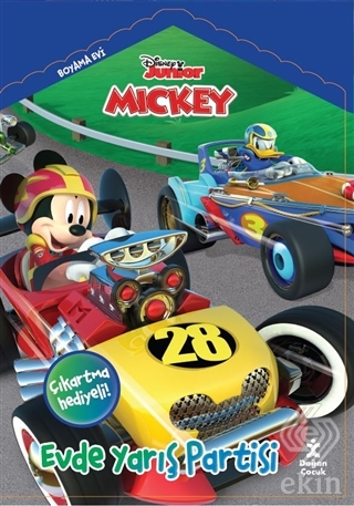 Disney Mickey Boyama Evi Evde Yarış Partisi