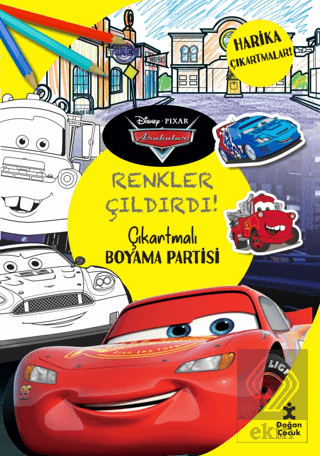 Disney Pixar Arabalar - Renkler Çıldırdı! Çıkartma