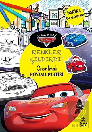 Disney Pixar Arabalar - Renkler Çıldırdı! Çıkartma