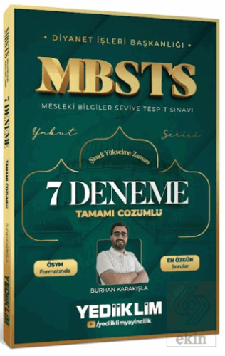 Diyanet İşleri Başkanlığı MBSTS Tamamı Çözümlü 7 Deneme