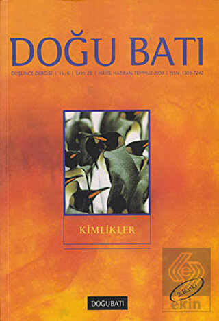 Doğu Batı Düşünce Dergisi Sayı: 23 Kimlikler