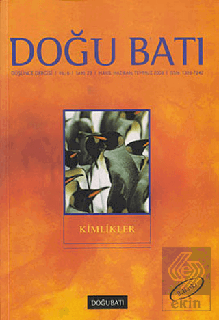 Doğu Batı Düşünce Dergisi Sayı: 23 Kimlikler