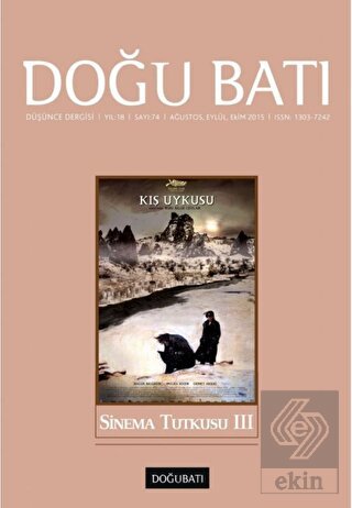Doğu Batı Düşünce Dergisi Yıl:18 Sayı : 74 Sinema
