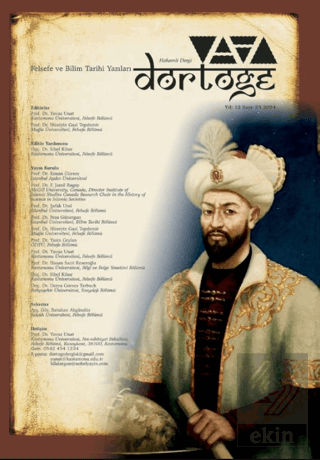 Dörtöğe Felsefe ve Bilim Tarihi Yazıları Hakemli Dergi Yıl: 12 Sayı: 25