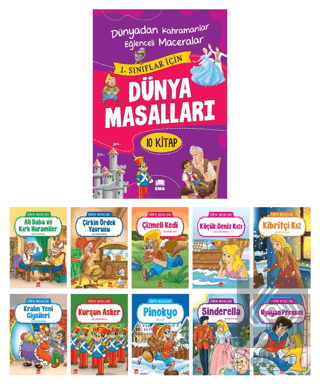 Dünya Masalları Seti 1 ve 2 Sınıflar İçin (10 Kita