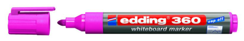 Edding 360 Beyaz Tahta Kalemi Cap Off Pembe