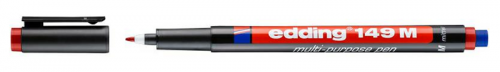 Edding (E-149M) Asetat Kalemi Silgili Kırmızı