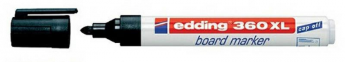 Edding (E-360XL) Beyaz Yazı Tahtası Kalemi Siyah