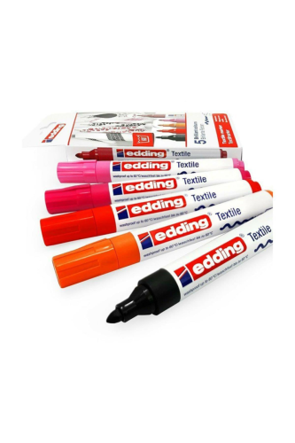 Edding 4500 Kumaş Boyama Kalemi 5 Li Kutu Warm
