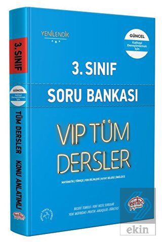 Editör 3. Sınıf LGS VİP Tüm Dersler Soru Bankası