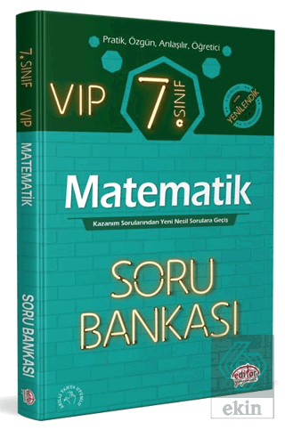 Editör 7. Sınıf VIP Matematik Soru Bankası