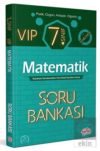 Editör 7. Sınıf VIP Matematik Soru Bankası