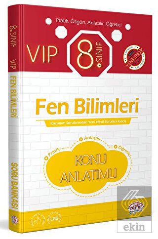 Editör 8. Sınıf VIP Fen Bilimleri Konu Anlatımlı