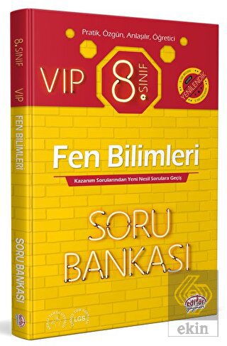 Editör 8. Sınıf VIP Fen Bilimleri Soru Bankası