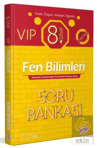 Editör 8. Sınıf VIP Fen Bilimleri Soru Bankası