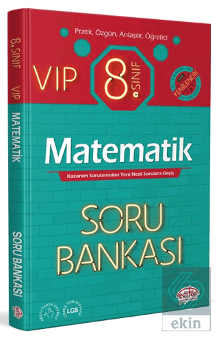 Editör 8. Sınıf Vip Matematik Soru Bankası