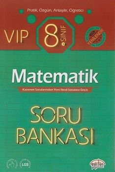 Editör 8. Sınıf Vip Matematik Soru Bankası