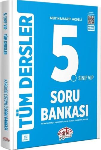 Editör Yayınları 5. Sınıf VİP Tüm Dersler Soru Bankası