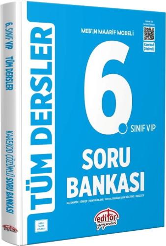 Editör Yayınları 6. Sınıf VIP Tüm Dersler Soru Bankası