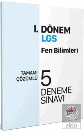 Editör Yayınları 8. Sınıf LGS Fen Bilimleri 1. Dön