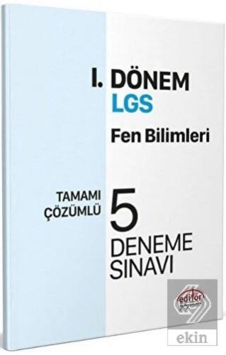 Editör Yayınları 8. Sınıf LGS Fen Bilimleri 1. Dön