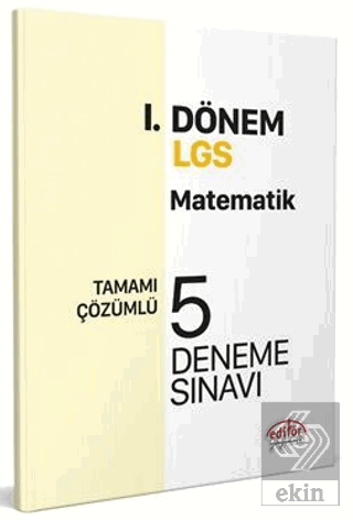 Editör Yayınları 8. Sınıf LGS Matematik 1. Dönem 5
