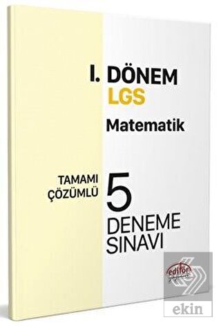 Editör Yayınları 8. Sınıf LGS Matematik 1. Dönem 5