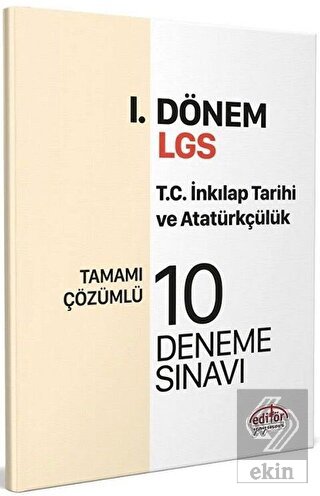 Editör Yayınları 8. Sınıf LGS TC İnkılap Tarihi ve