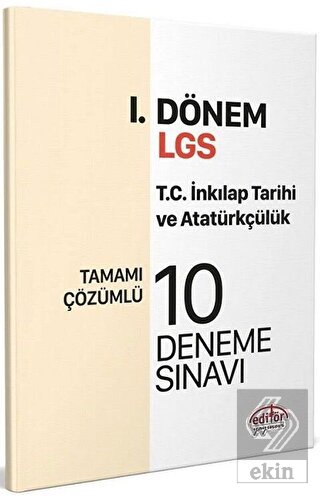 Editör Yayınları 8. Sınıf LGS TC İnkılap Tarihi ve